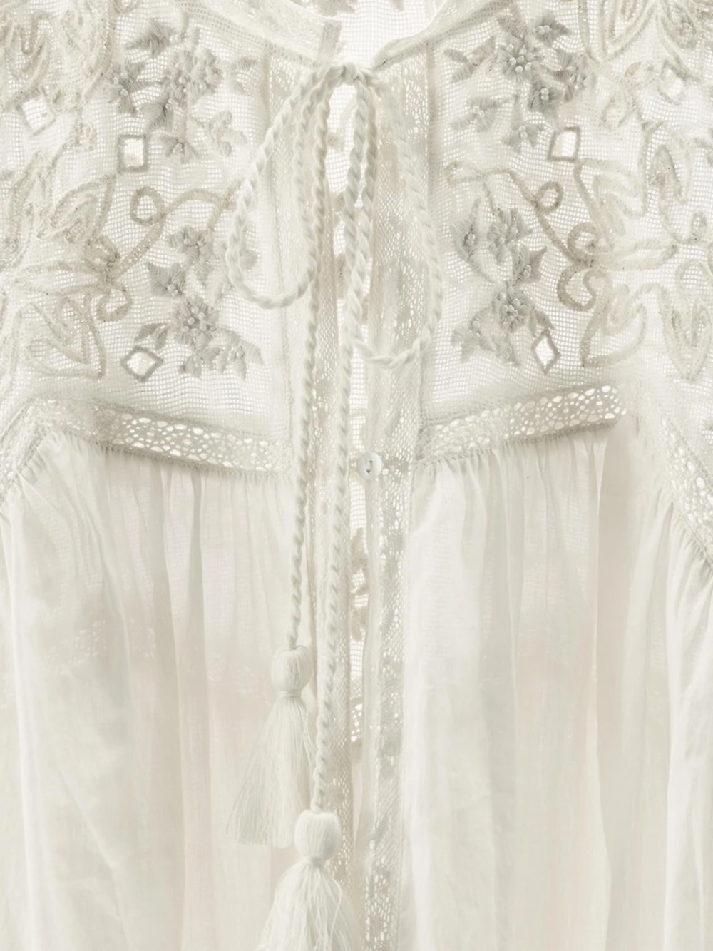 Zara Limited Edition Embroidered Lace Top NWT - Picture 6 of 6